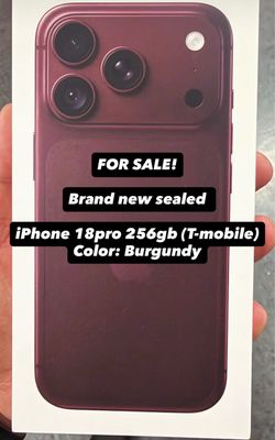 iPhone 18 pro 256 burgundy T-Mobile