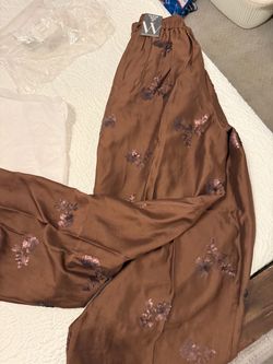 Worthington Pull-On Pants with Sequin Floral Detail