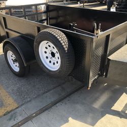 5x10x2 UTILITY FLAT BED TRAILER