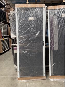 Heavy duty patio sliding screen door 36x96