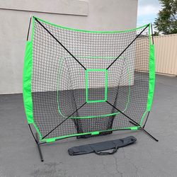 (NEW) $55 Baseball Softball Practice Net Hitting Batting Pitching Training Set w/ Carry Bag