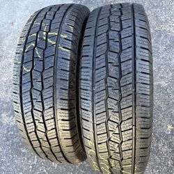 Set of 2 nice tires 235/75/15 ( We install & balance )