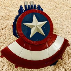 NERF Marvel Avengers Civil War Captain America Blaster Reveal Shield Gun Dart