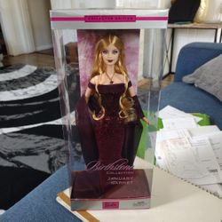 January Garnet Birthstone Barbie