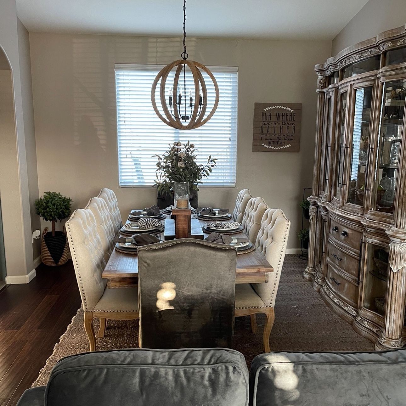 Modern Farmhouse Dining Hutch 