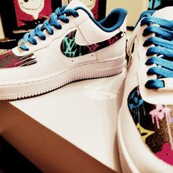 NIKE Air Force 1's. Custom Louis Vuitton Design 