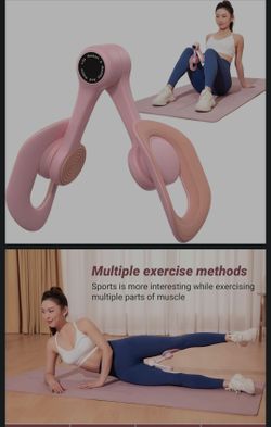 Thigh Trainer, Pelvic Floor Muscle Trainer, Inner Thigh Exercise Workout Equipment for Home Gym, Pelvic Floor Strengthening Women(Pink)