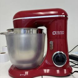 Kitchen in the box Stand Mixer, 4.5QT+5QT Two bowls Kitchen Mixer, Matte Food Mixer for Daily Use with Egg Whisk,Dough Hook,Flat Beater