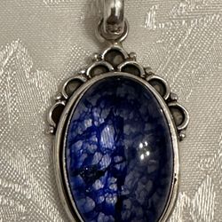 Attractive Sterling Silver Natural Stone Pendants 