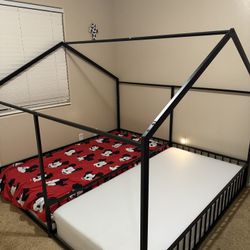 Double Twin Floor Bed 