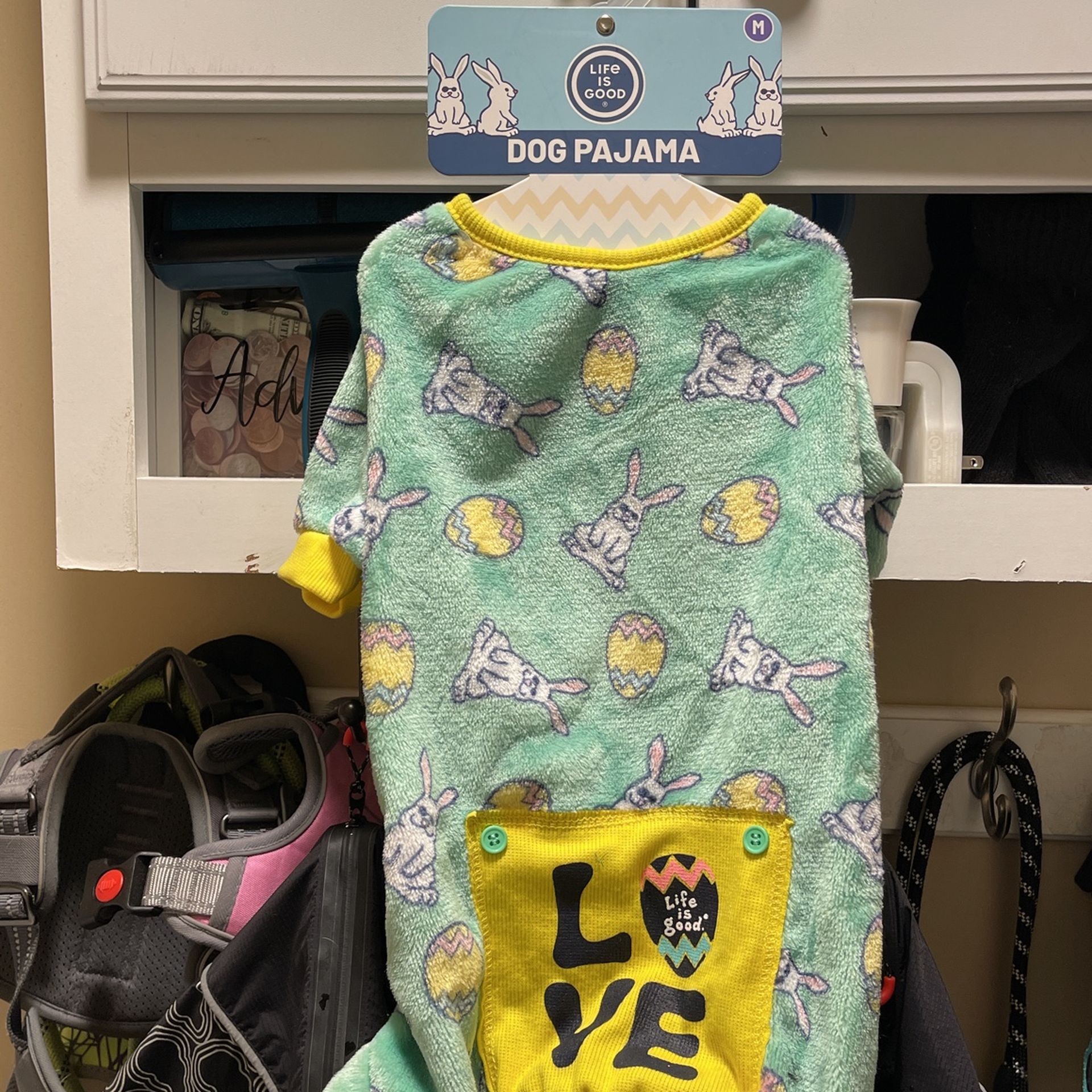 Medium size Easter pajamas for dogs