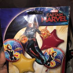 LICENSED CAPTAIN MARVEL BALLOON BOUQUET 