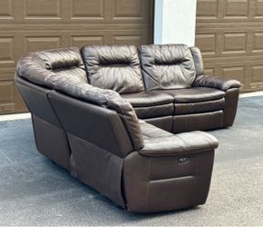 Sofa/Couch Sectional - Electric Recliners - Brown - Delivery Available 🚛