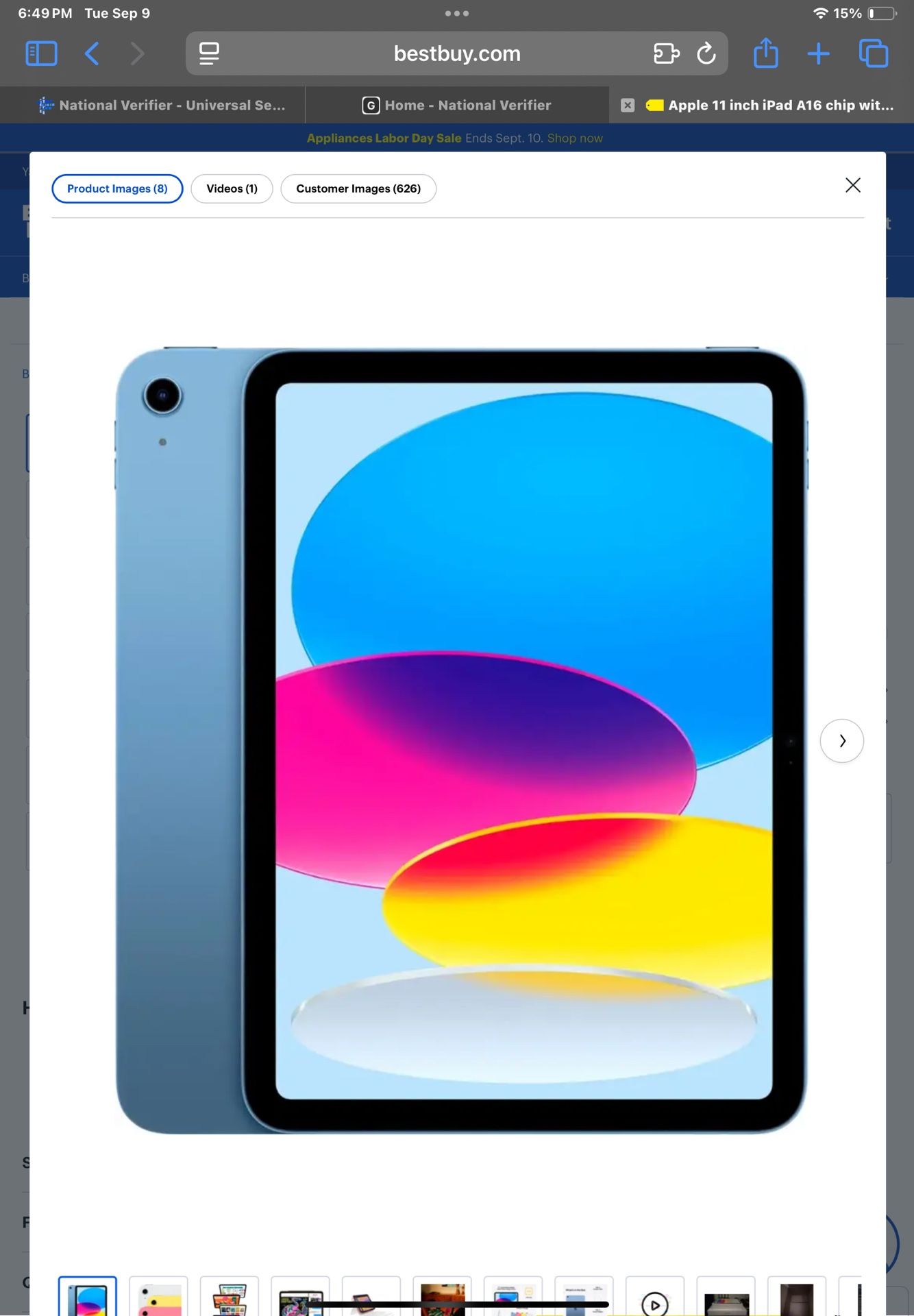 I1 Inch 2025 iPad 