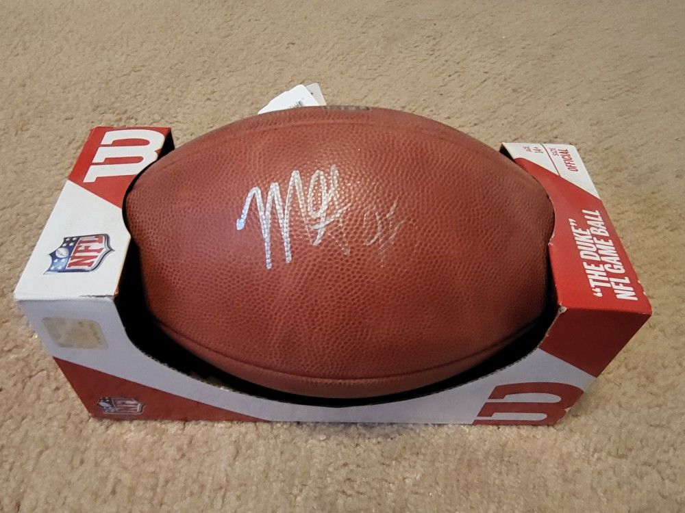 Myles Garret Signed Football