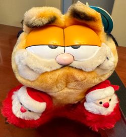 Garfield (Vintage Plush) Santa Slippers