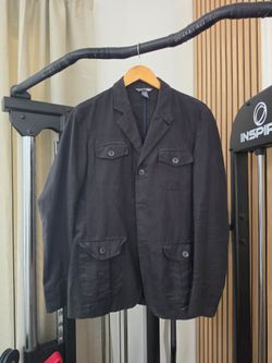 Black 4 Pocket Casual Coat