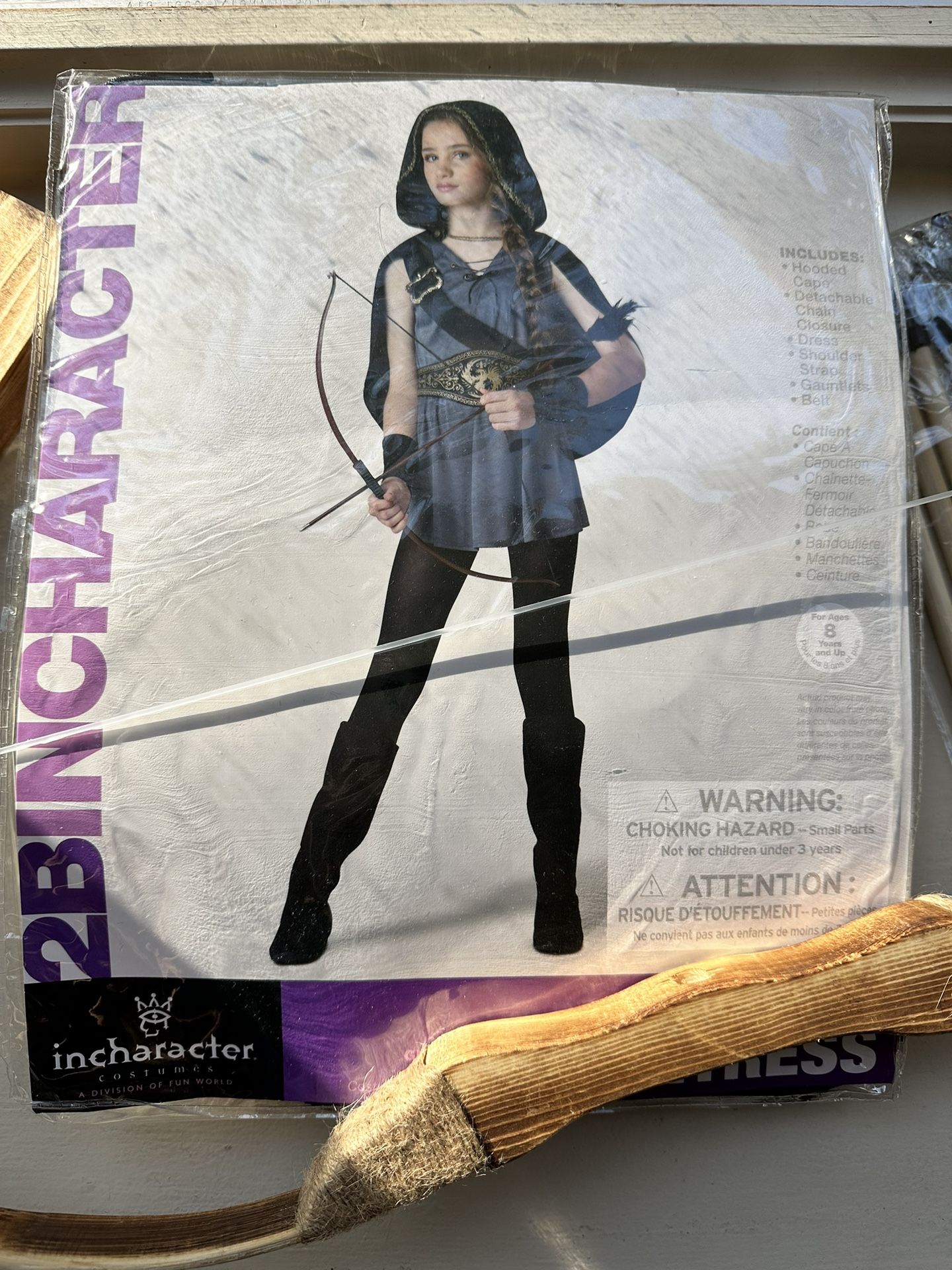 Archer Girl costume with Real Bow & Arrows