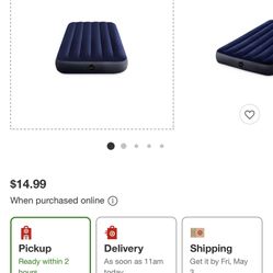 Twin blowup mattress