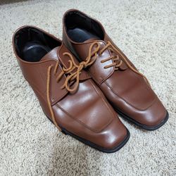 Men's Brown Matte Dress Shoes (Size 11M)