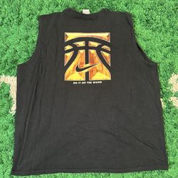 Retro Nike Cutoff Basketball Tee Size XXL