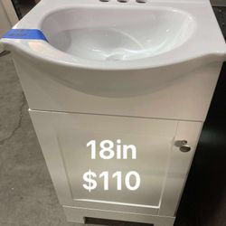 18in Bathroom Vanity With Top