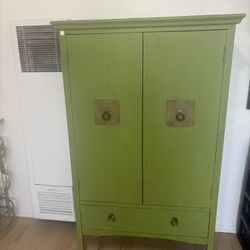 Green Armoire Cabinet 