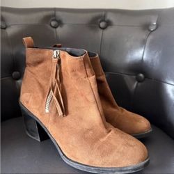 H&M Suede Brown Ankle Autumn Boots