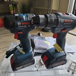 Bosch 18-volt 2-Tool Brushless Power Tool Combo Kit with (2-Batteries Included and Charger Included)