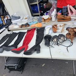 Many different shoes. Mostly size 8 to 8.5 and 9. Make offer for 1 or bundle deal