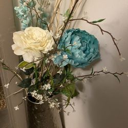 Home Decor, Light Up Branches And Flowers With Vase