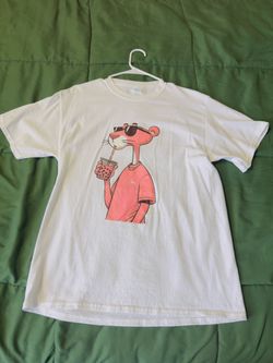 Pink Panther Graphic Tee White