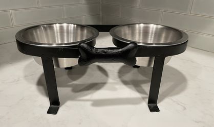 Raised Pet Water and Food Bowl 
