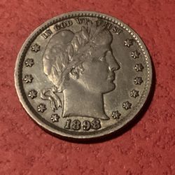 1898 Barber Quarter xf 