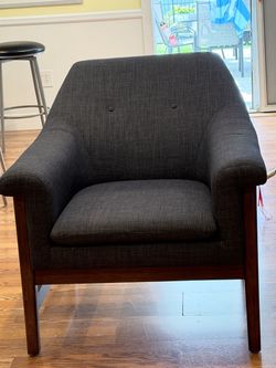 Blue lounge chair