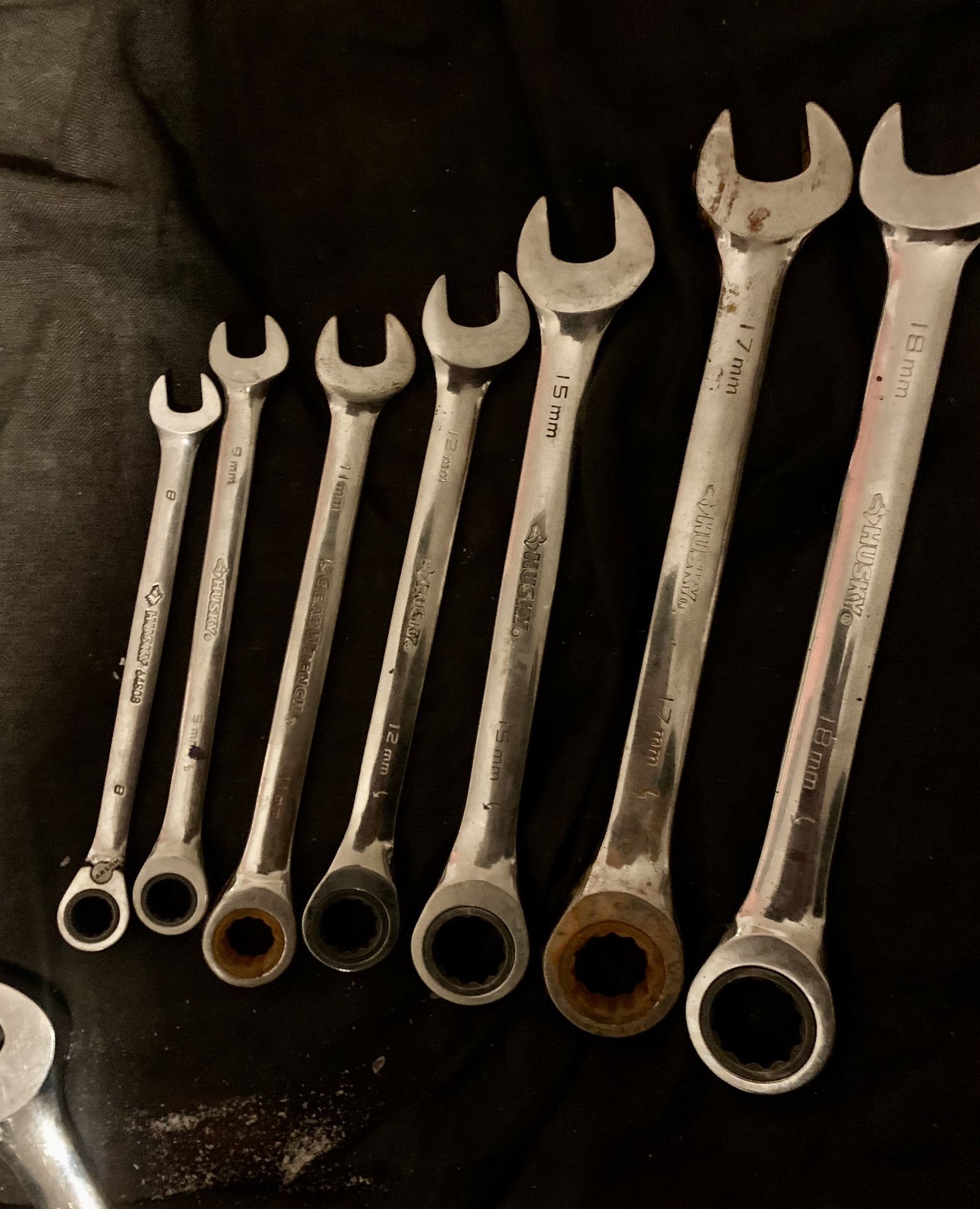 2 Sets Of Husky Ratcheting Wrenches!