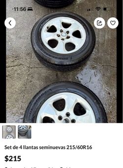 Set  de 4 llantas seminuevas