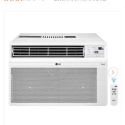 LG 12,000 BTU 115V Window Air Conditioner Cools 550 sq. ft. with Wi-Fi, Remote, Dehumidifier and in White