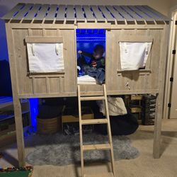 Restoration Hardware Kids Cabin Loft Bunk BedLike new Restoration Hardware kids cabin loft bed. Paid $5,500 new