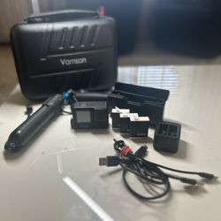 GoPro Hero 11,  Vamson Protective GoPro Box,Three Batteries, Triple Charger + Duo Charger, Volta Stick, Charger Wires, GoPro Selfie Stick