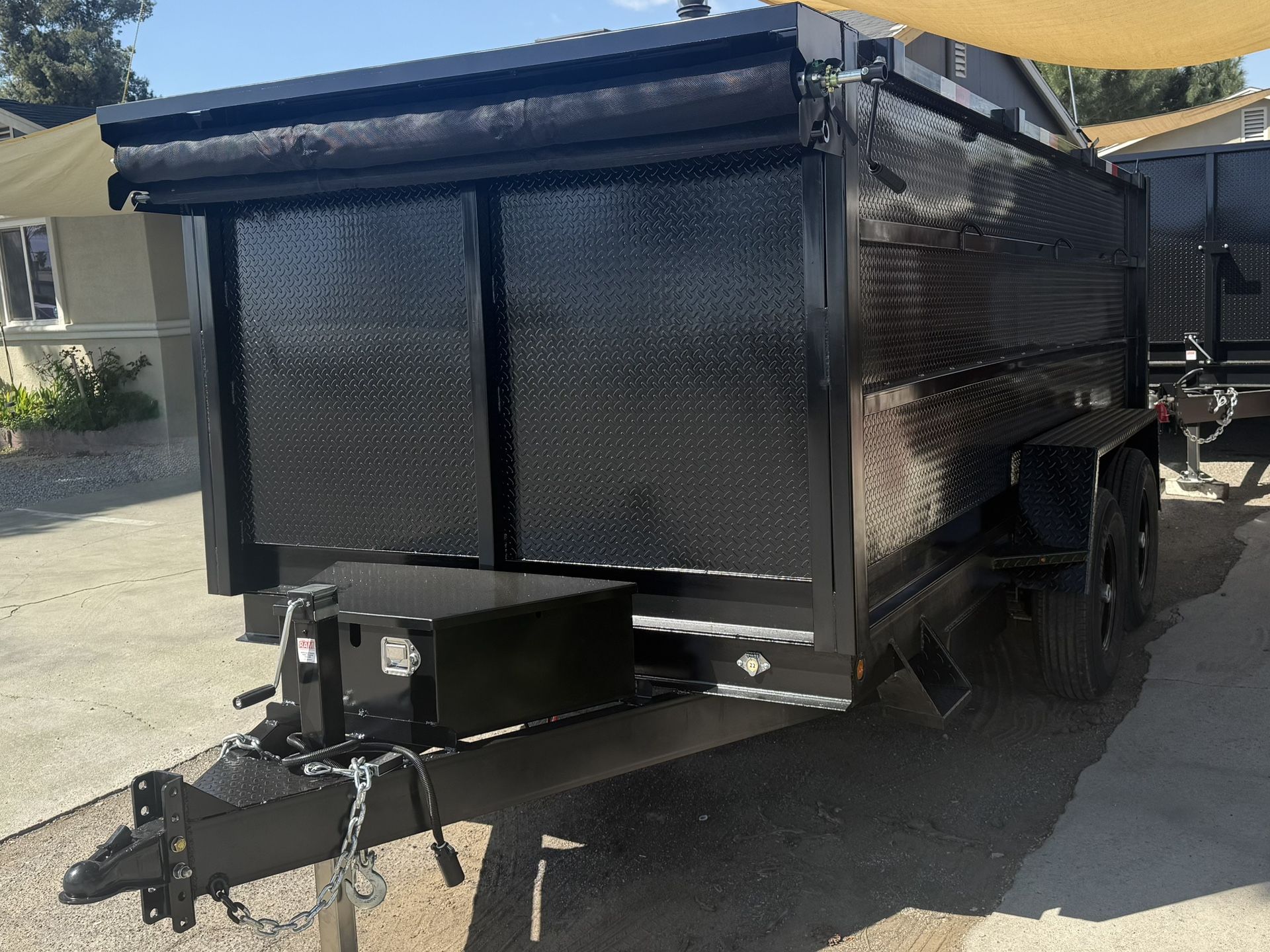 14ft Long Scissor Lift Hydraulic Dump Trailer/ Trailer de Tijera