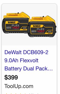 DeWALT 9AH FLEXVOLT 20v/60/v