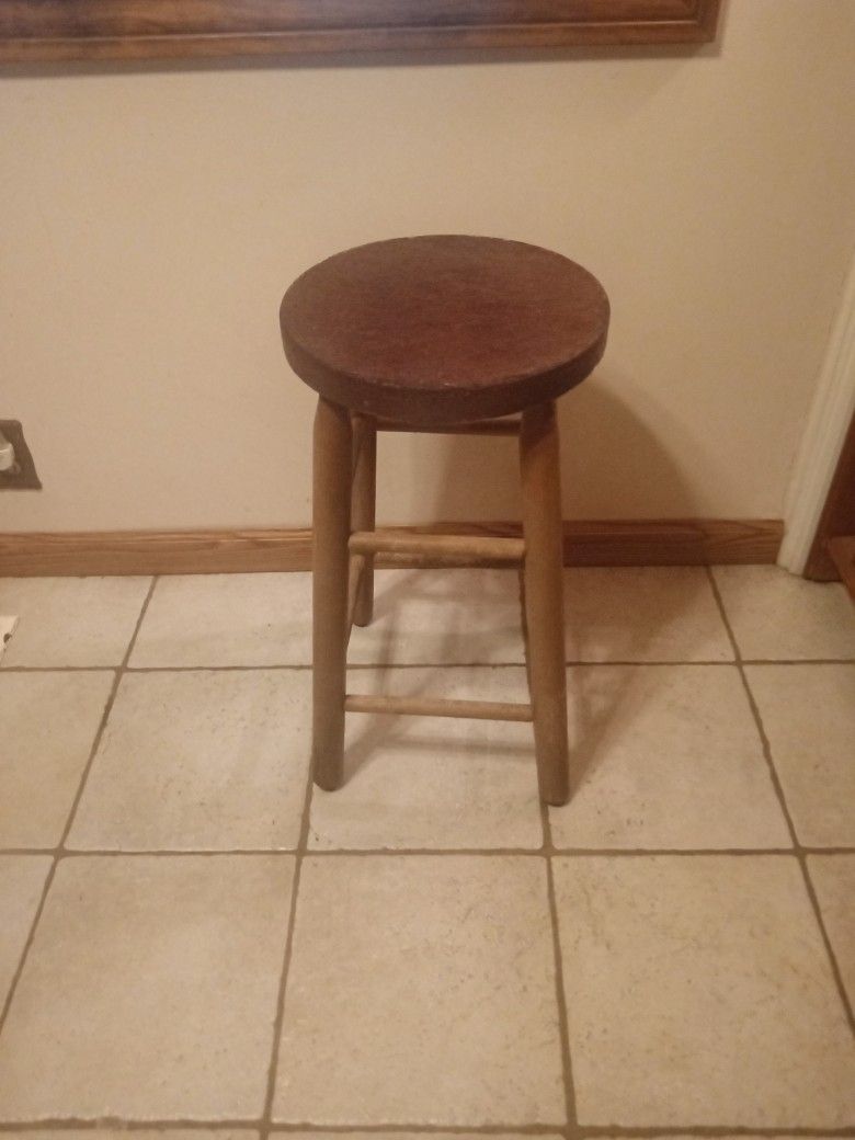 Stool Wooden Two - Tone