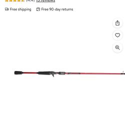 Ugly Stik 6'8" Carbon Spinning Rod, One Piece Spinning Rod