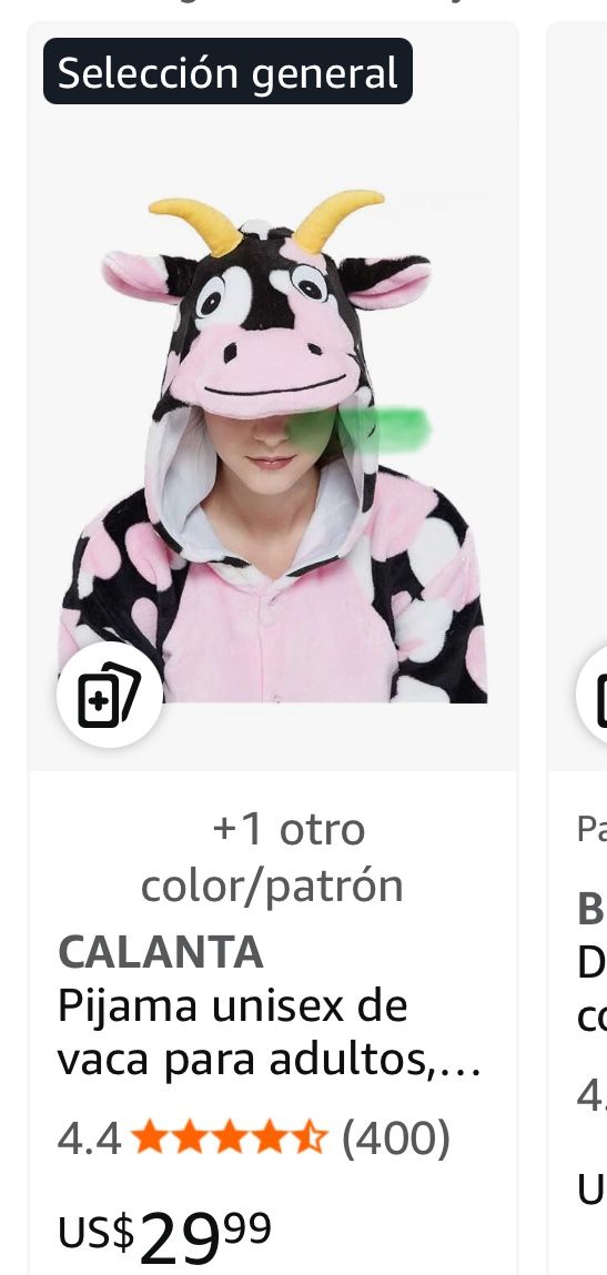 Disfraz Pijama De Vaca 
