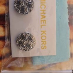 Michael Kors Silver Earrings New