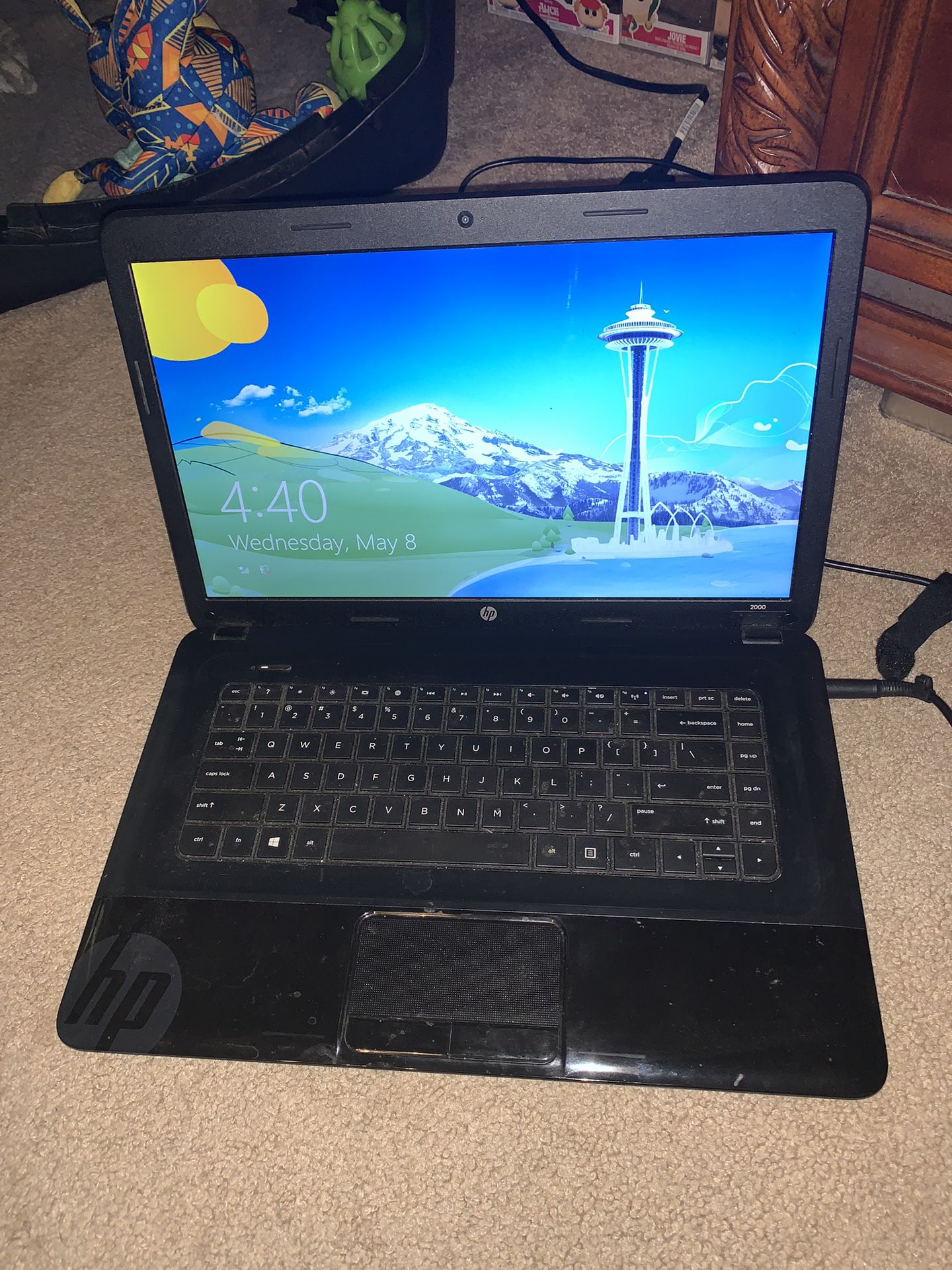 HP 2000-2d19wm 15.6” screen Laptop 4GB Ram 500GB HD Windows 10 