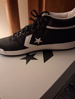 Converse Mid Sneakers Black and White
