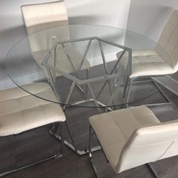 Glass Dinning Table Set