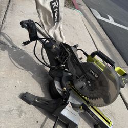 Ryobi 15 Amp 10 in. Corded Sliding  Compound Miter Saw with LED Cutline Indicator